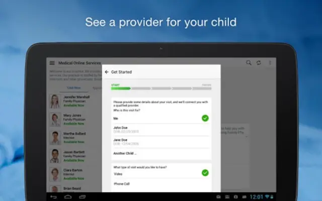 MedStar eVisit - See a provider 24/7 android App screenshot 9